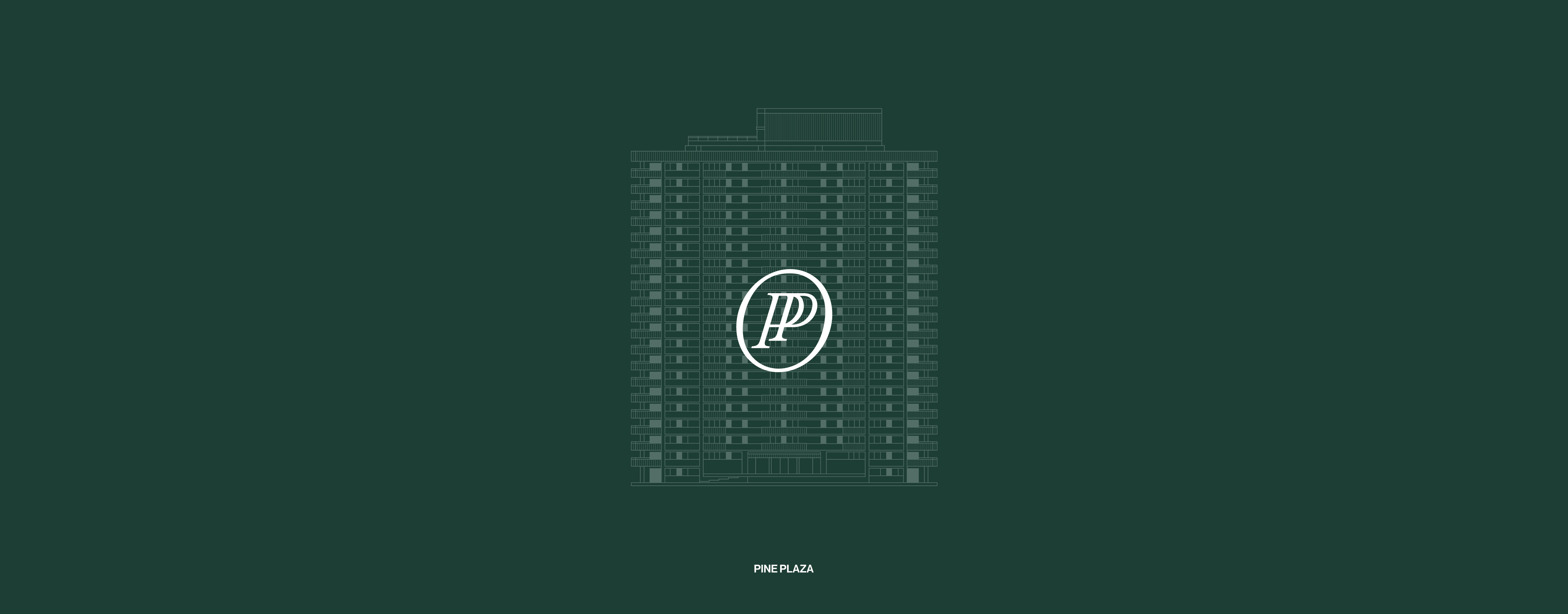 Pine Plaza identity